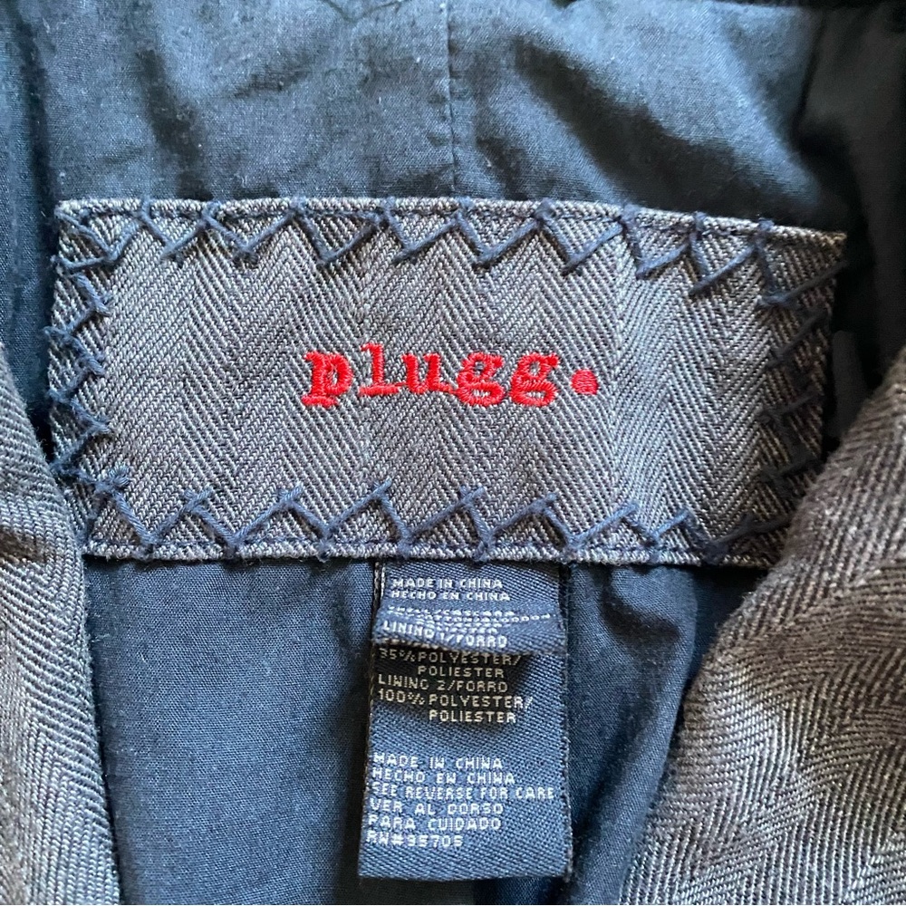 Plugg Men's Y2K Vintage Denim Sports Coat Jacket - Picture 10 of 10